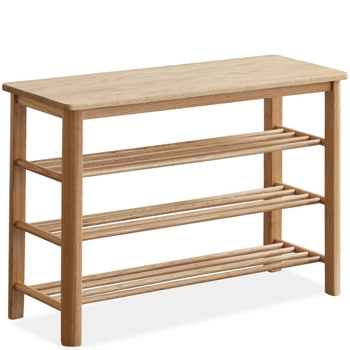 Scandinavian oak wood shoe shelf fuji conceptual design.
