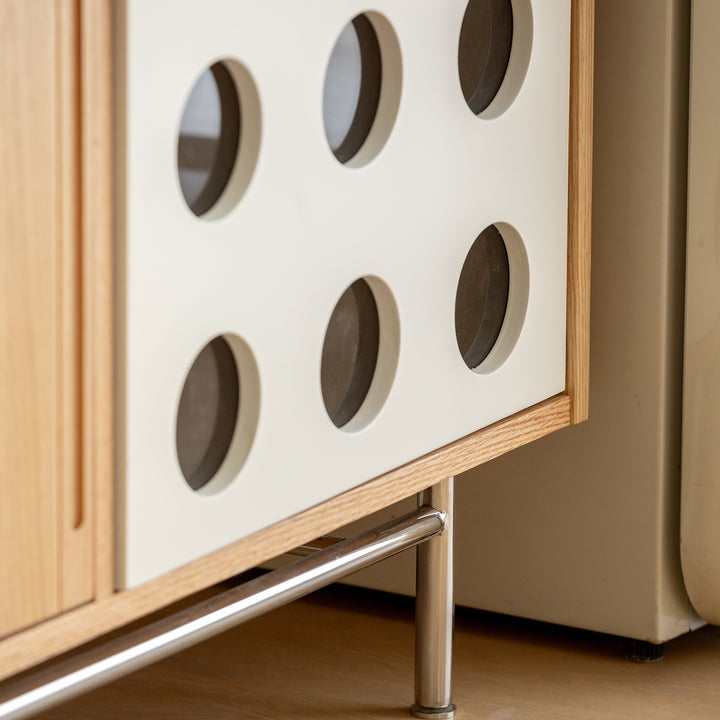 Scandinavian oak wood sintered stone cabinet timeless material variants.