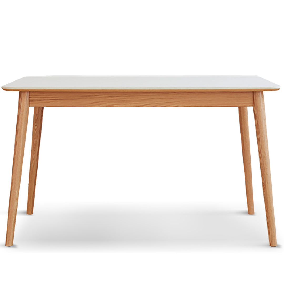 Scandinavian Oak Wood Sintered Stone Dining Table FORME