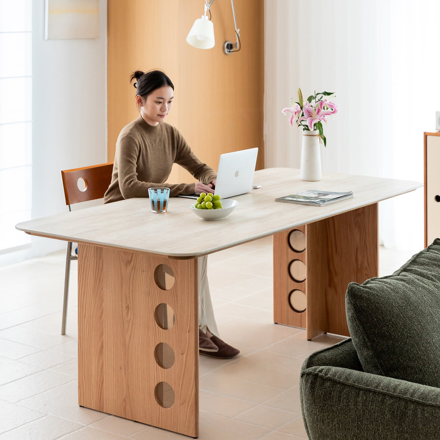 Scandinavian oak wood sintered stone dining table timeless size charts.