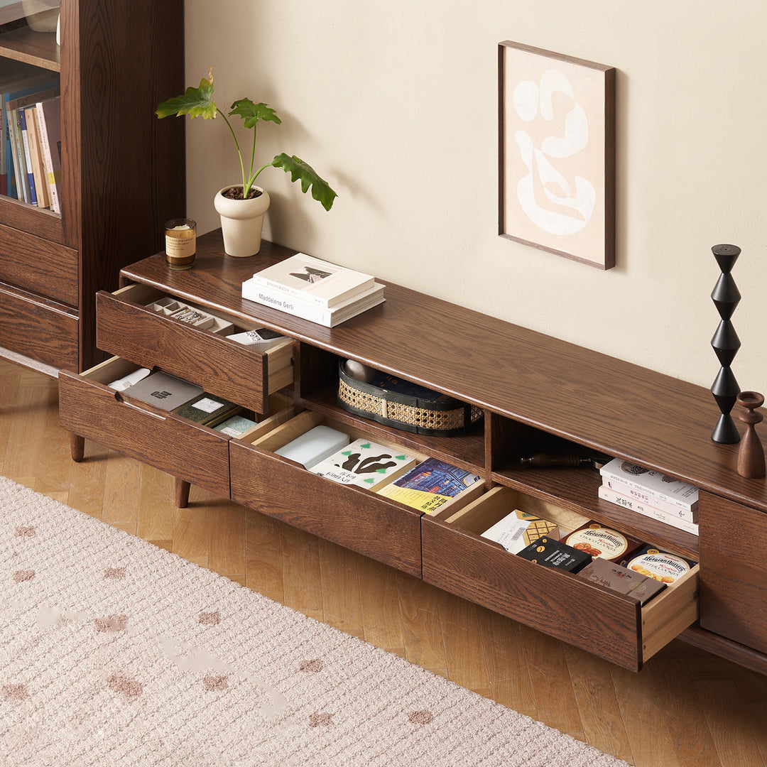 Scandinavian oak wood tv console berry walnut size charts.