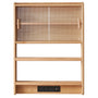 Scandinavian Oak Wood Wall Hanging Cabinet HEMU