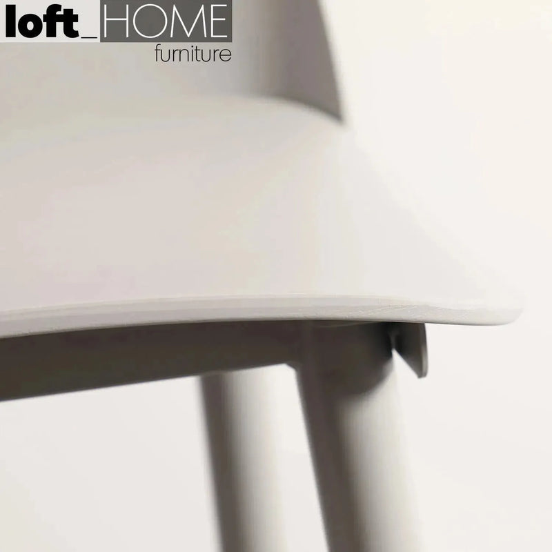 Bauhaus plastic bar chair normann pp grey in still life.