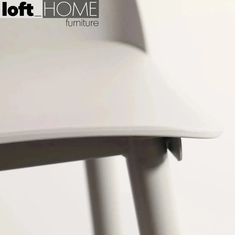 Bauhaus plastic bar chair normann pp grey in still life.