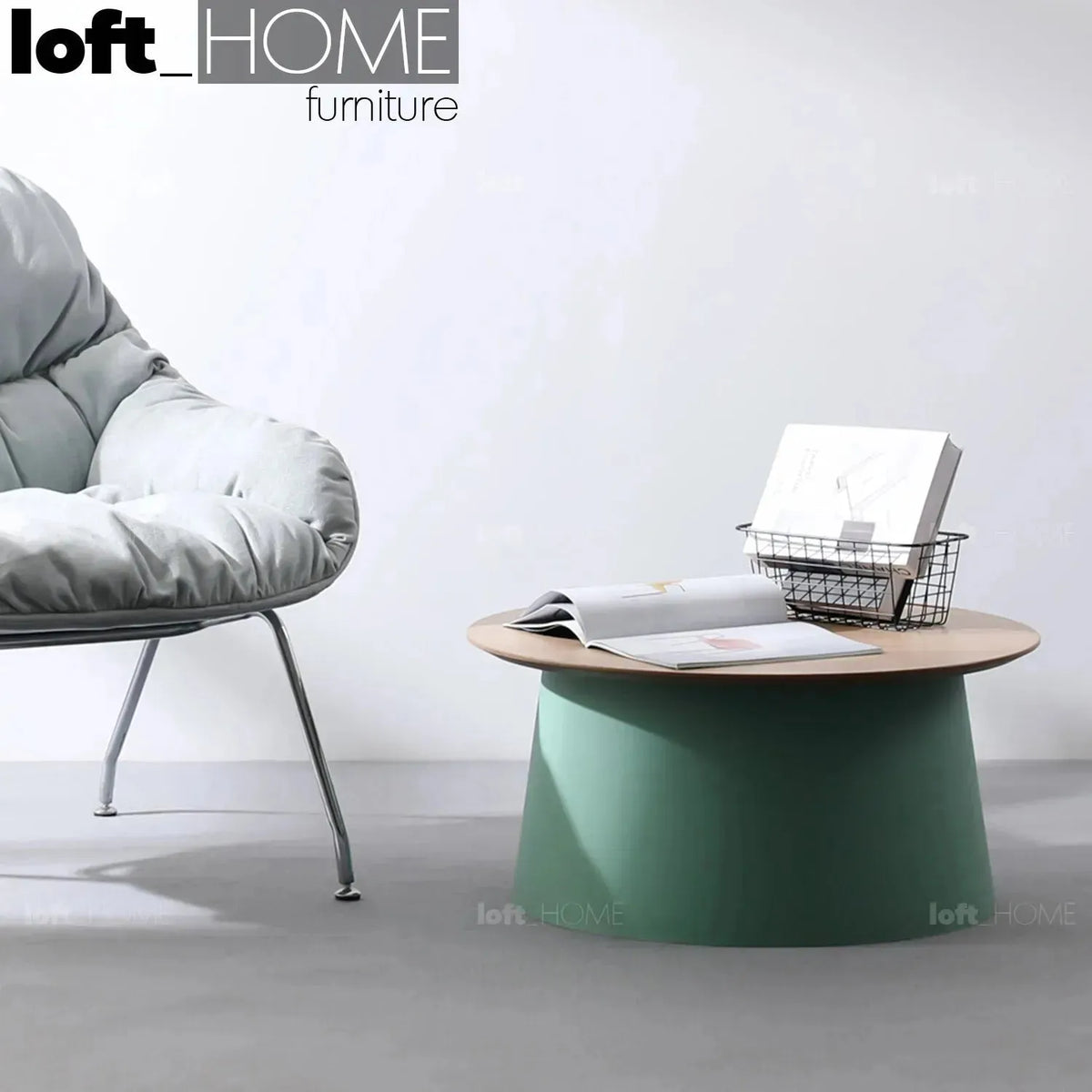 Bauhaus plastic coffee table noah primary product view.