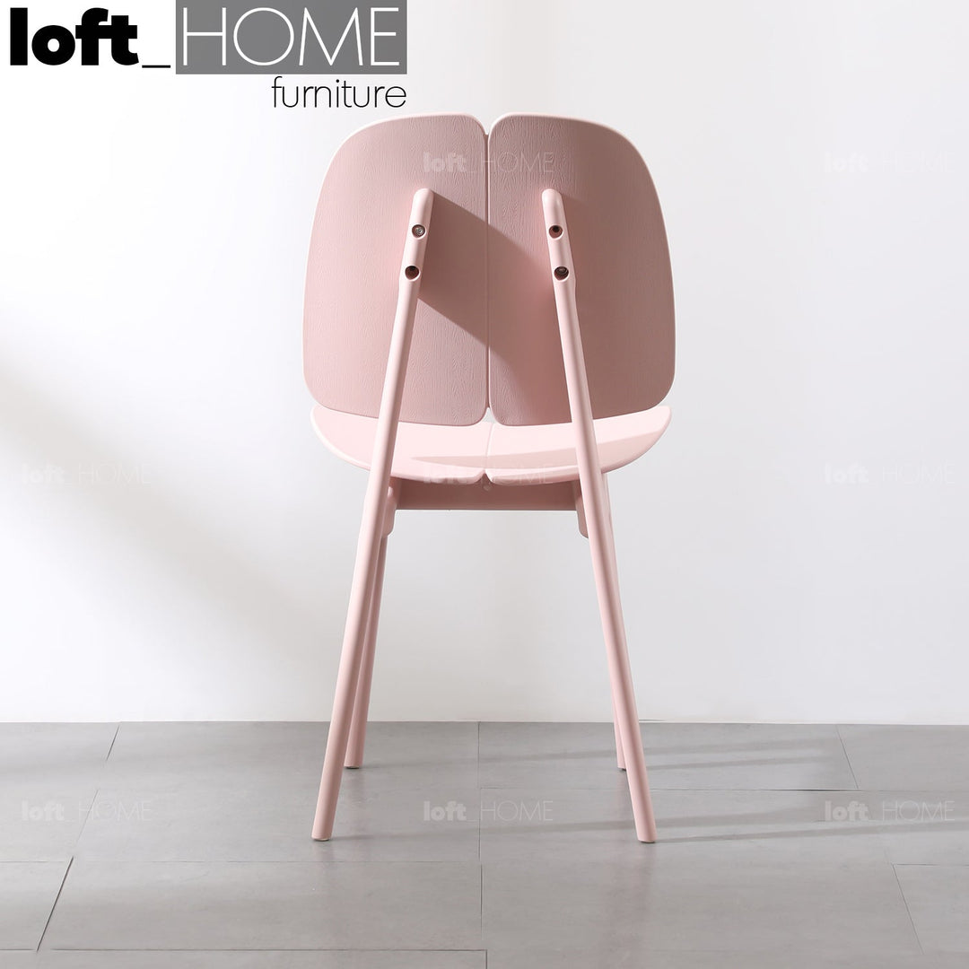 Scandinavian plastic dining chair aaro in real life style.