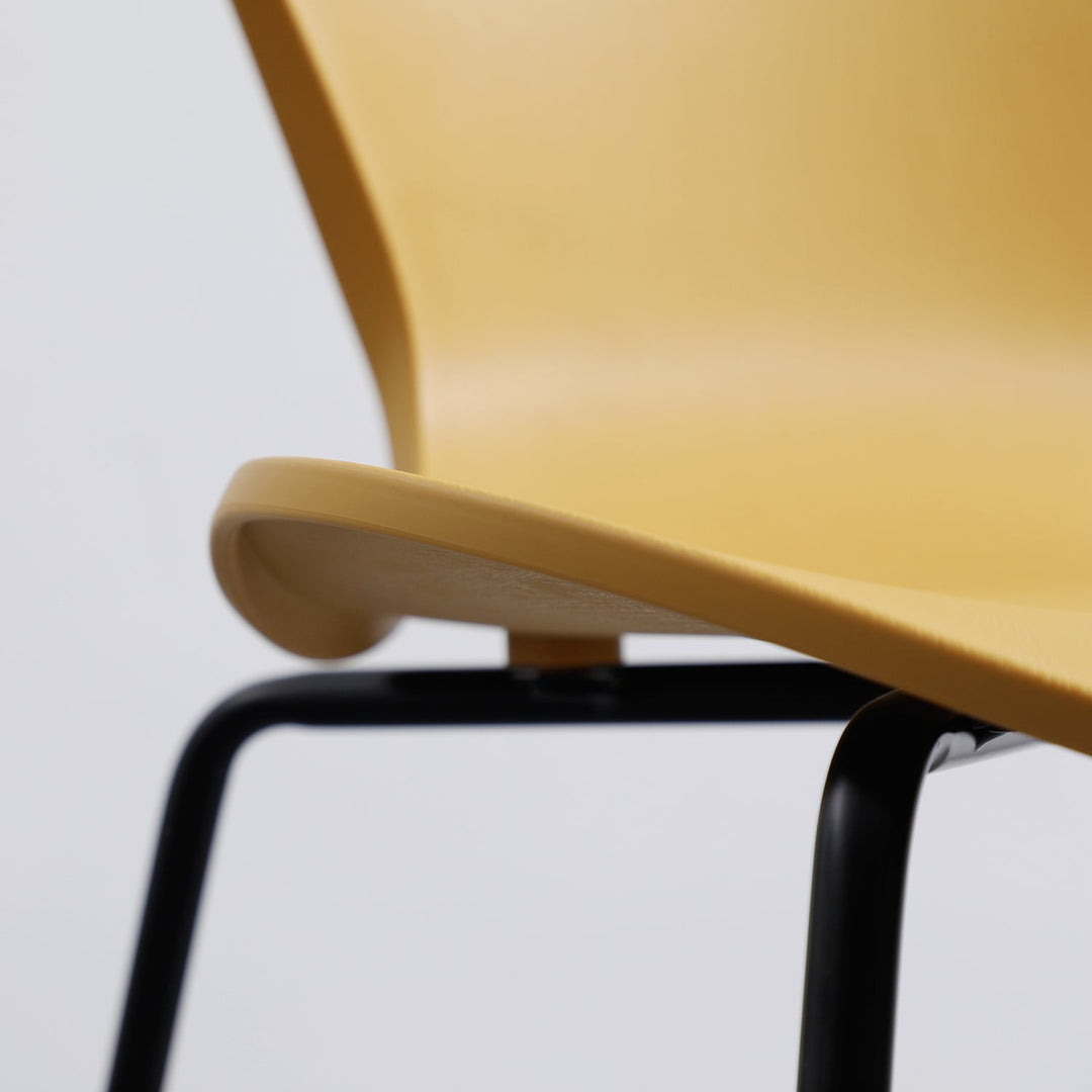 Scandinavian plastic dining chair ant conceptual design.