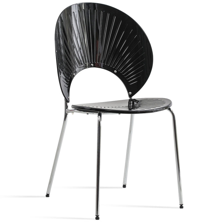 Scandinavian plastic dining chair apollo clear situational feels.