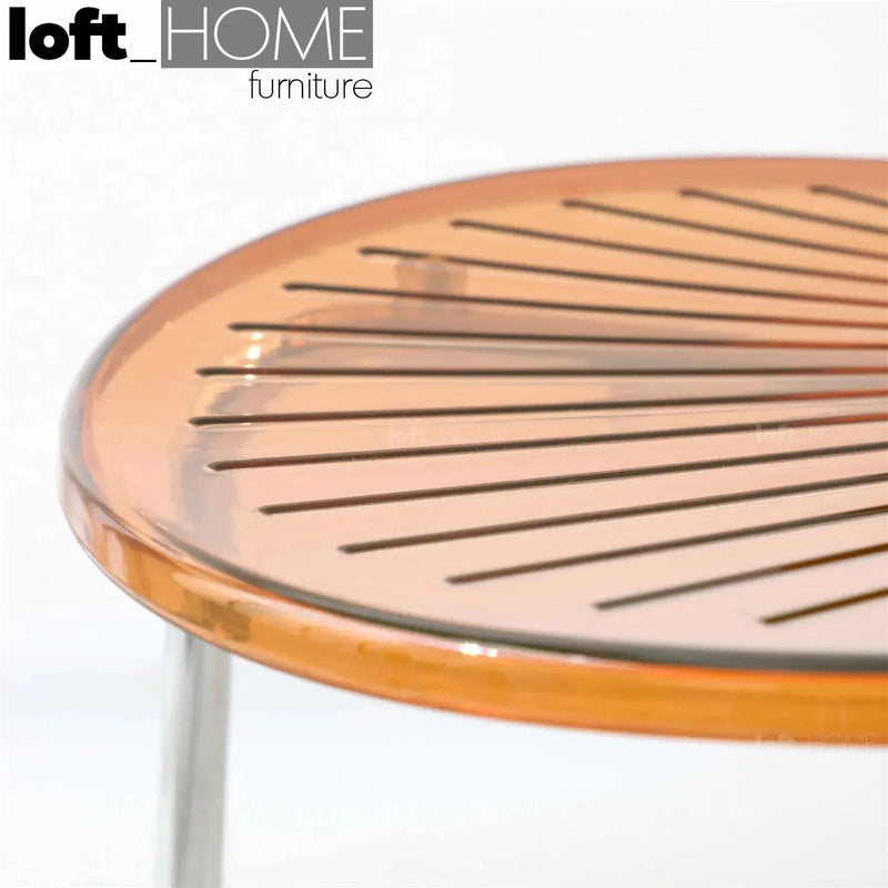 Bauhaus plastic dining chair apollo clear color swatches.