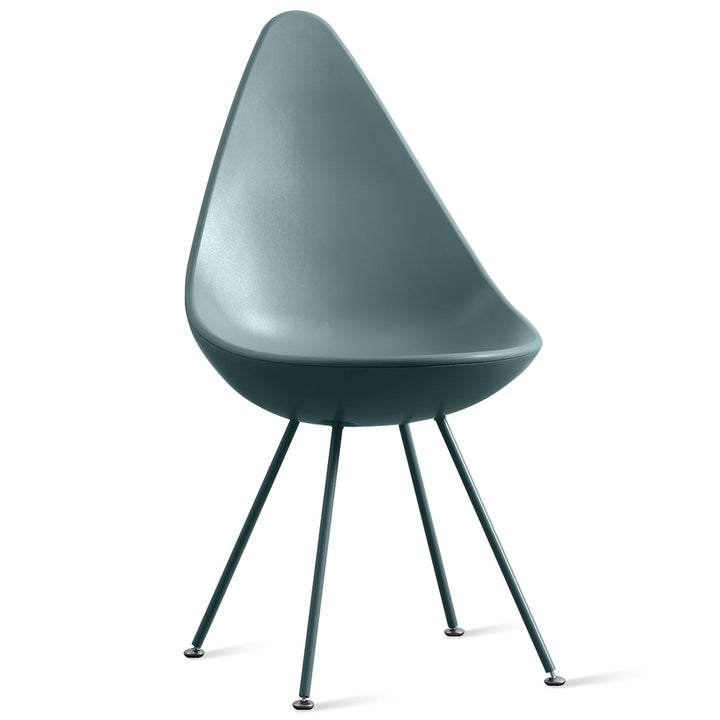 Scandinavian plastic dining chair dewy layered structure.