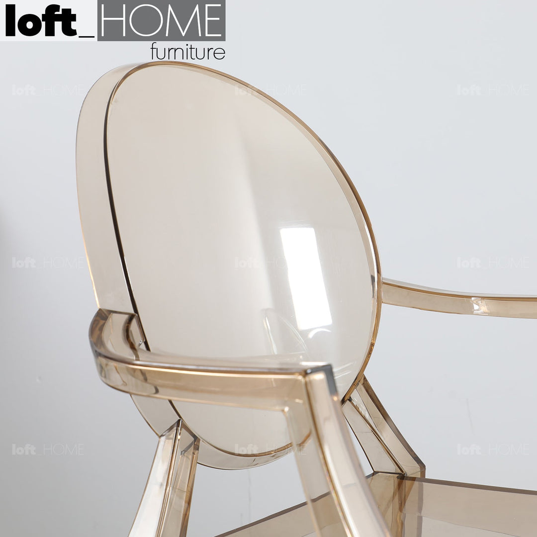 Scandinavian plastic dining chair ghost lou in real life style.