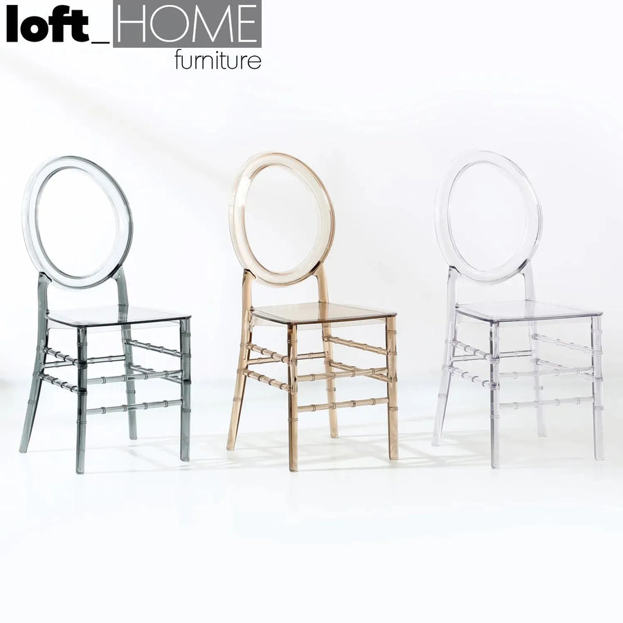 Contemporary plastic dining chair gia primary product view.