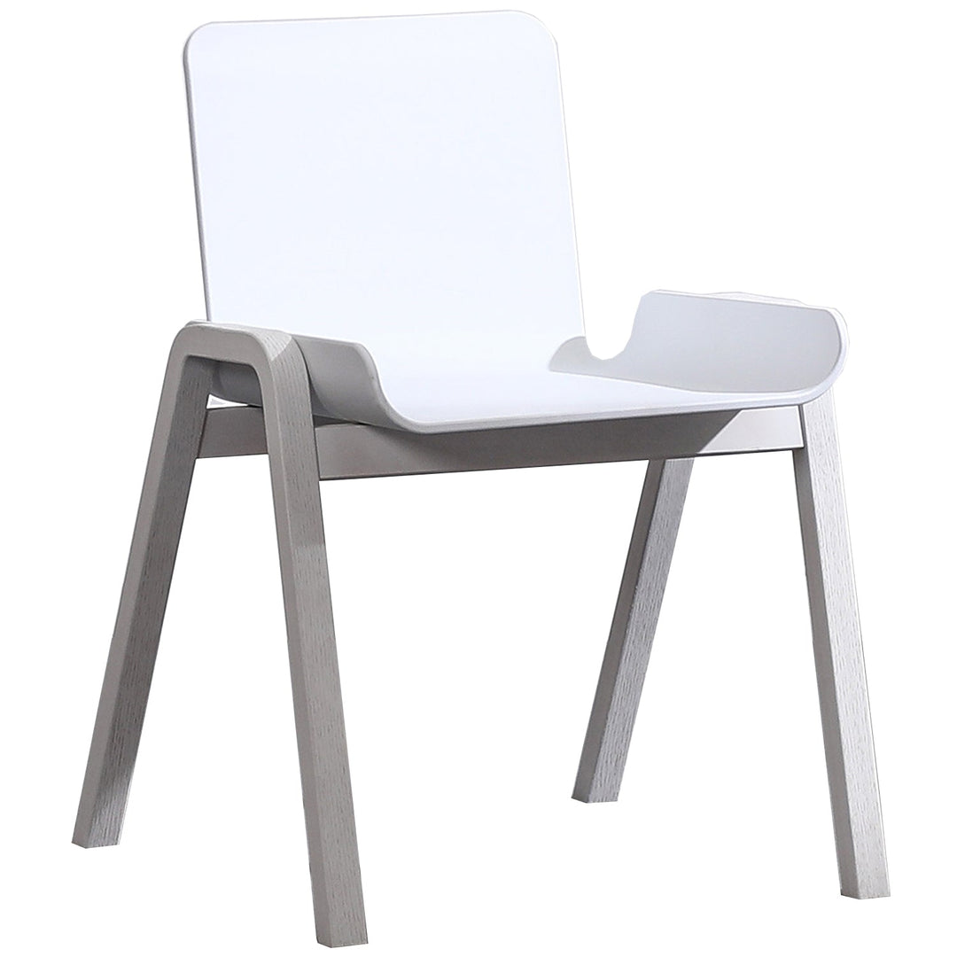 Scandinavian plastic dining chair larch detail 22.