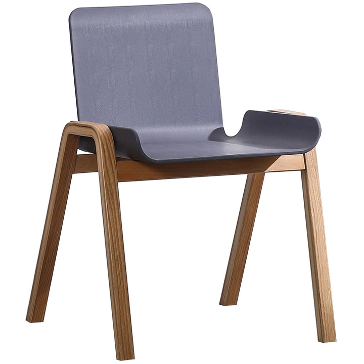 Scandinavian plastic dining chair larch detail 5.