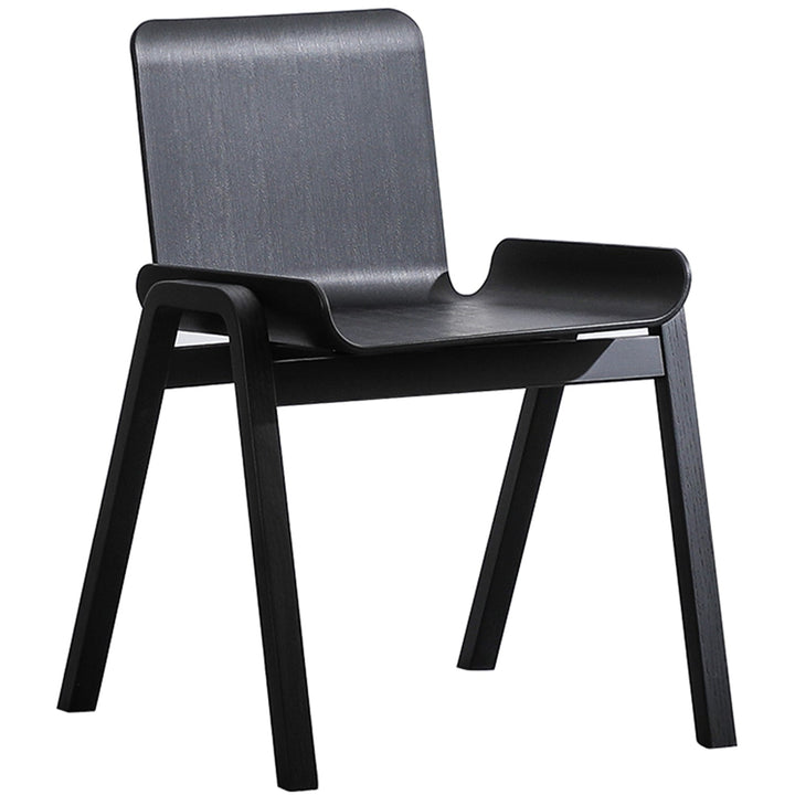 Scandinavian plastic dining chair larch detail 13.