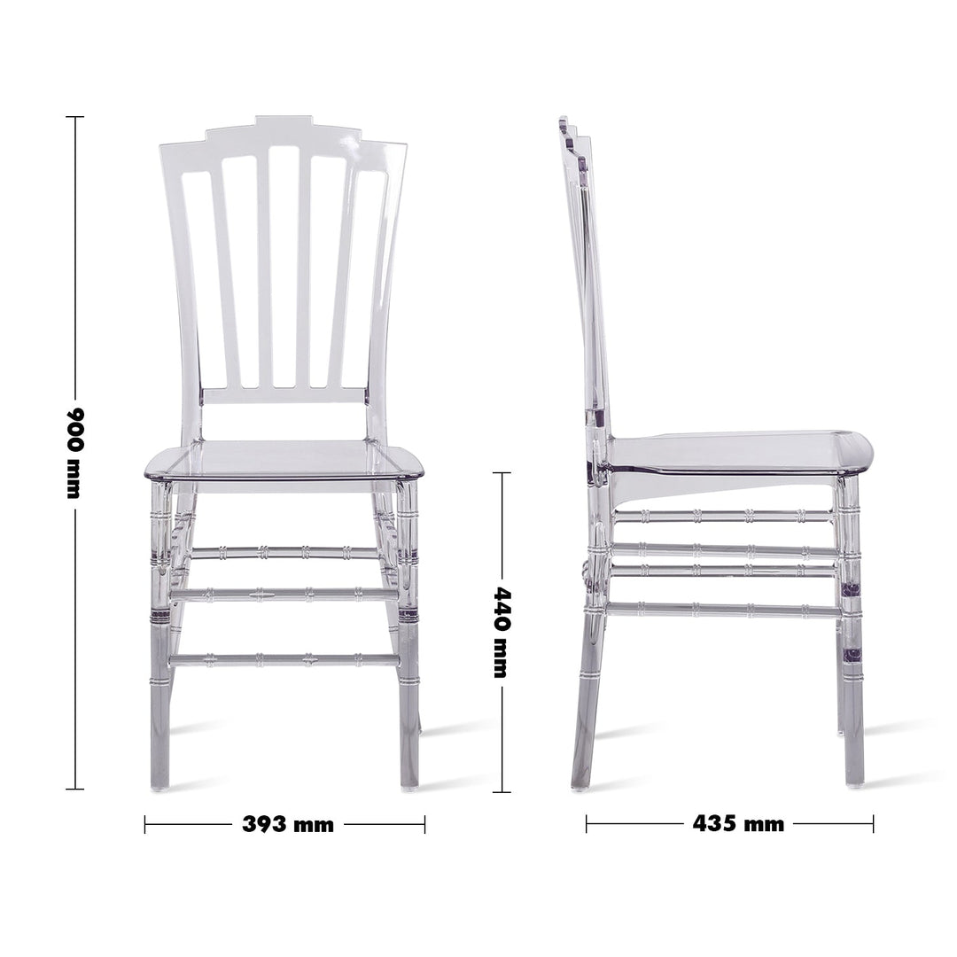 Scandinavian plastic dining chair lenni size charts.
