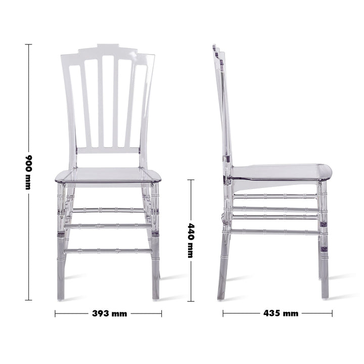 Scandinavian plastic dining chair lenni size charts.
