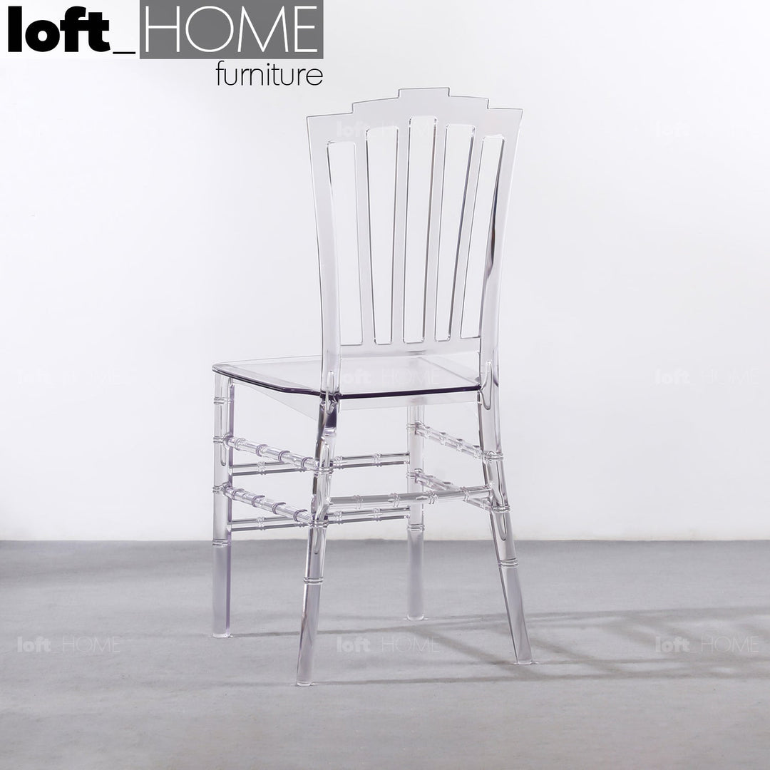 Scandinavian plastic dining chair lenni in real life style.