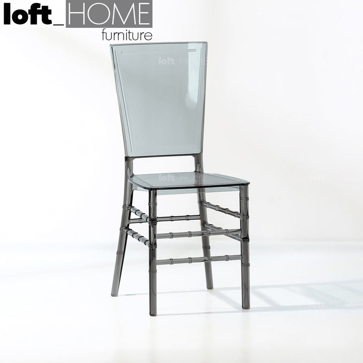Scandinavian plastic dining chair lotta in real life style.