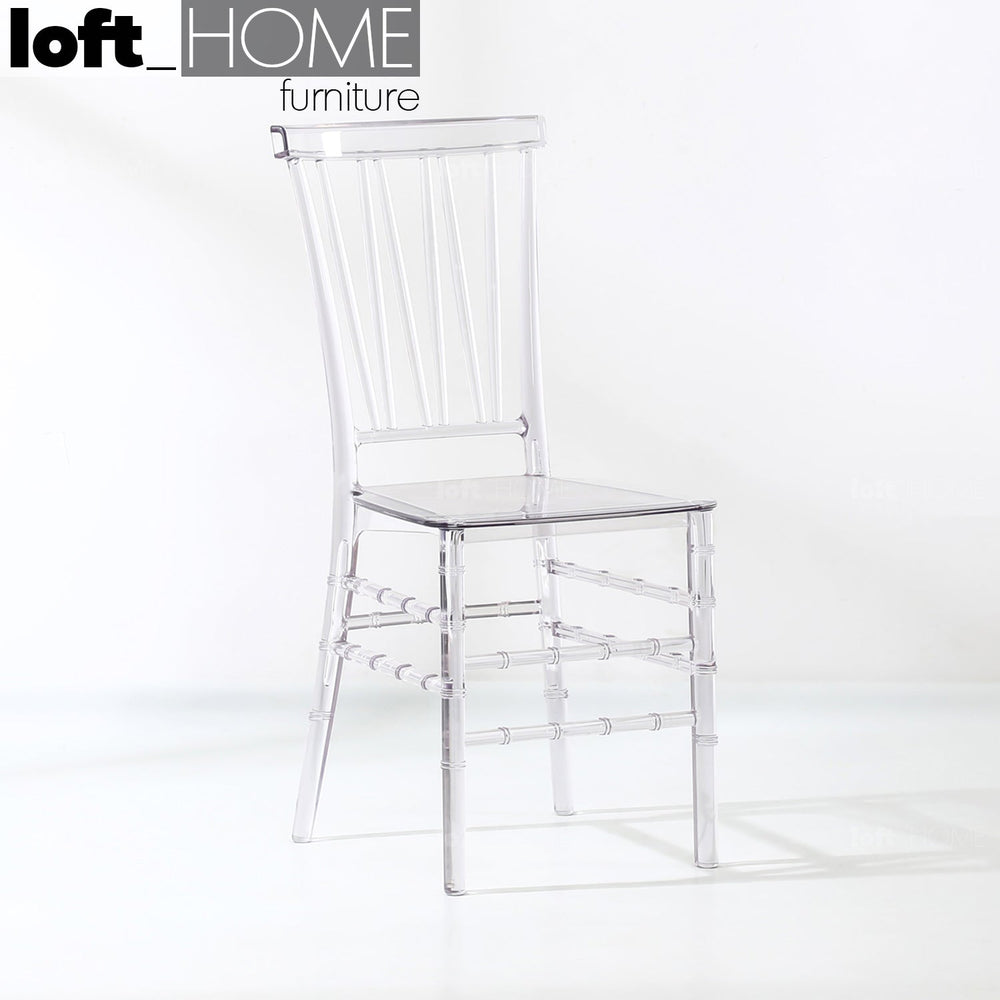 Scandinavian plastic dining chair mia primary product view.