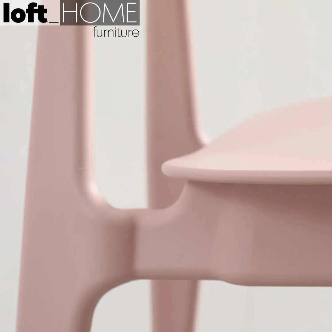Contemporary plastic dining chair olga conceptual design.