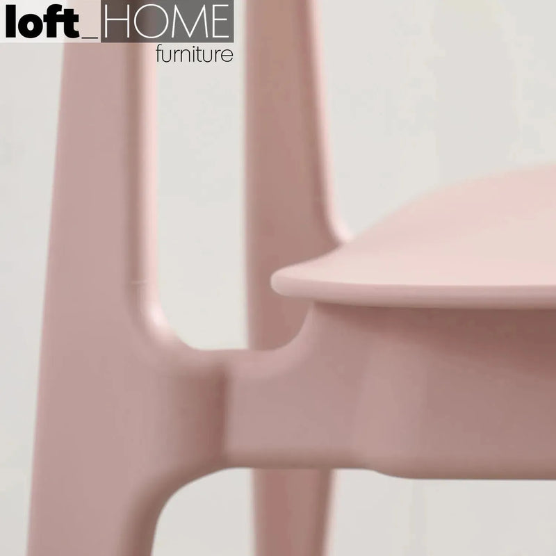 Bauhaus plastic dining chair olga conceptual design.