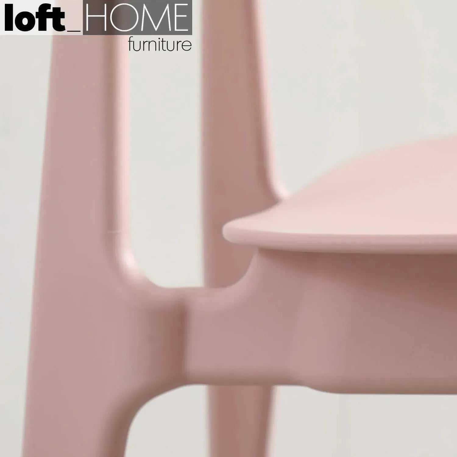 Contemporary plastic dining chair olga conceptual design.