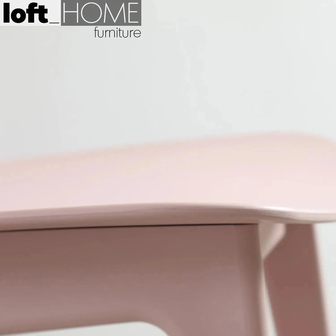 Contemporary plastic dining chair olga in still life.