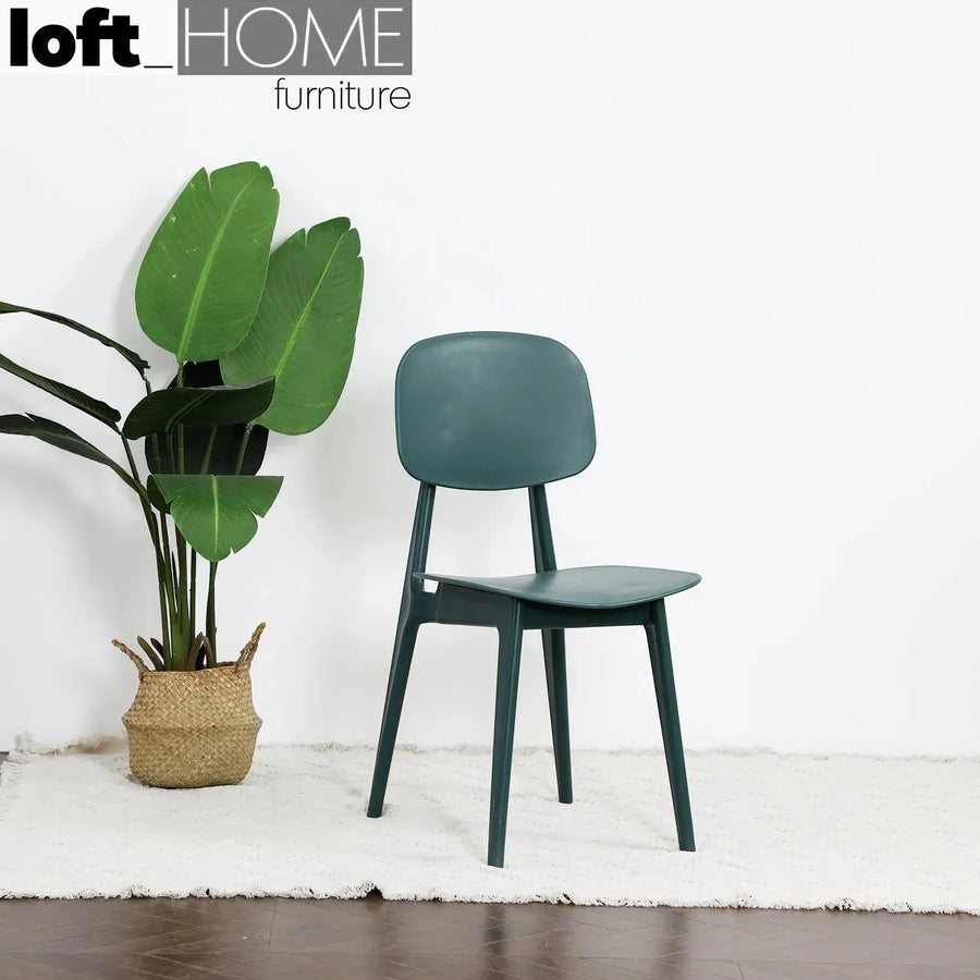 Contemporary plastic dining chair olga detail 11.