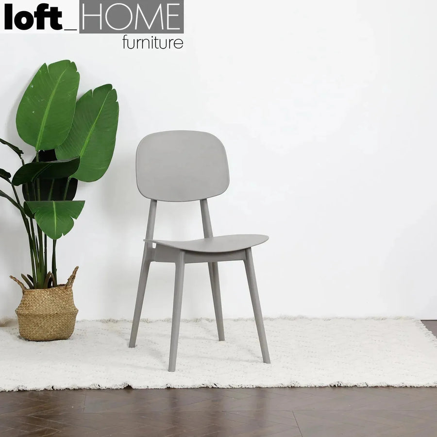 Contemporary plastic dining chair olga detail 2.