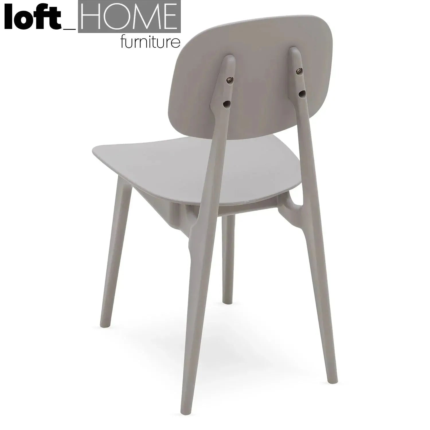 Contemporary plastic dining chair olga detail 6.