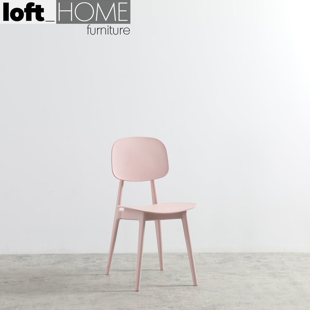 Scandinavian plastic dining chair olga primary product view.