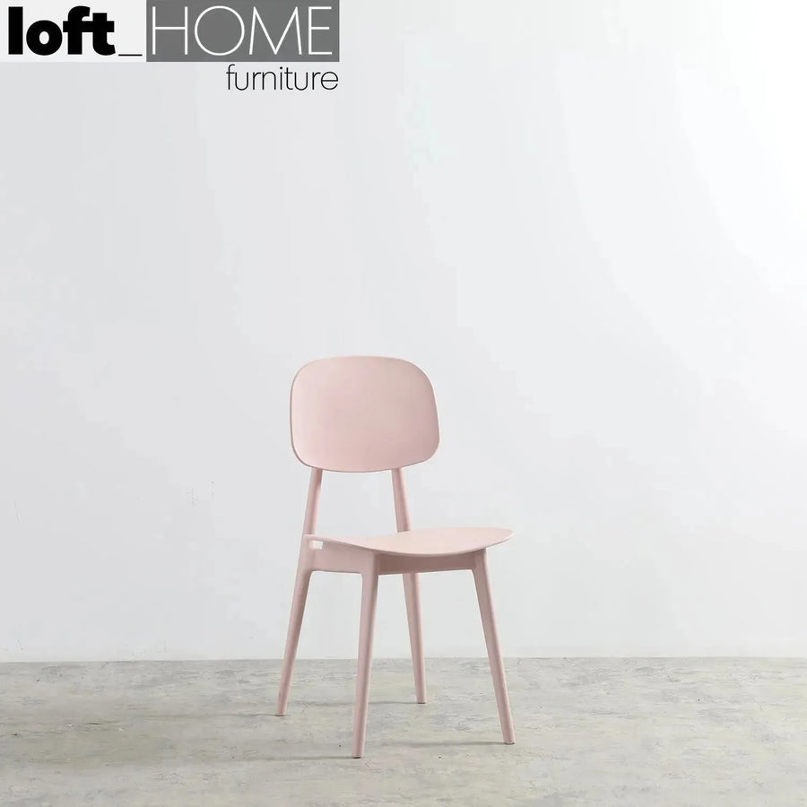 Modern plastic dining chair olga primary product view.