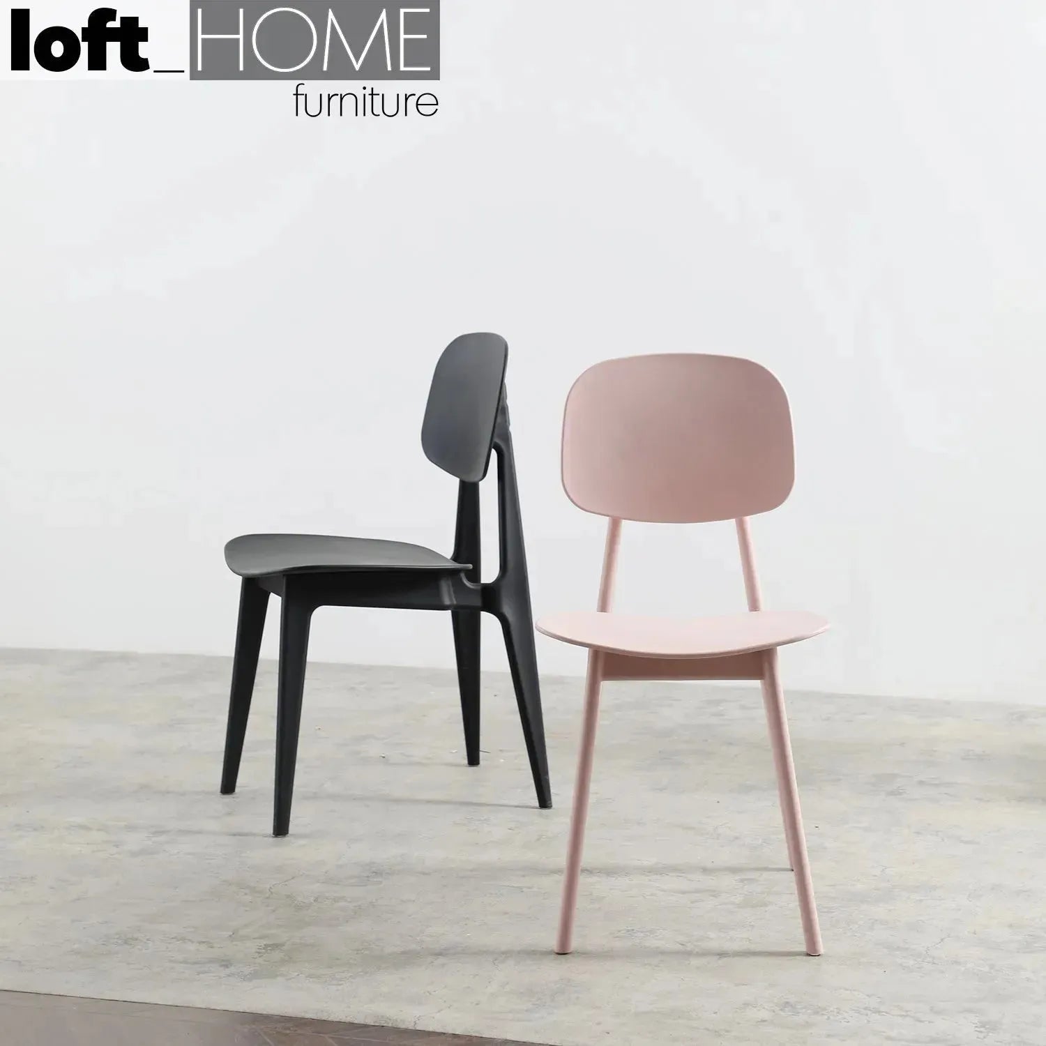 Contemporary plastic dining chair olga in real life style.
