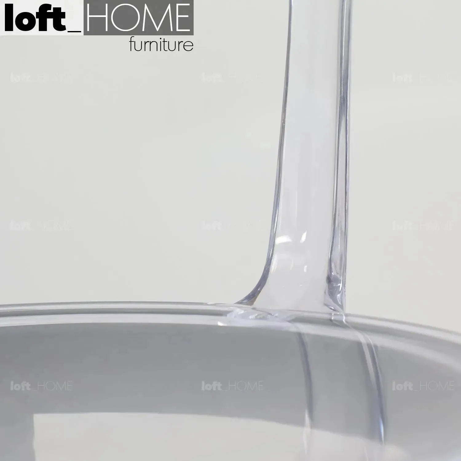 Contemporary plastic dining chair renzo in panoramic view.