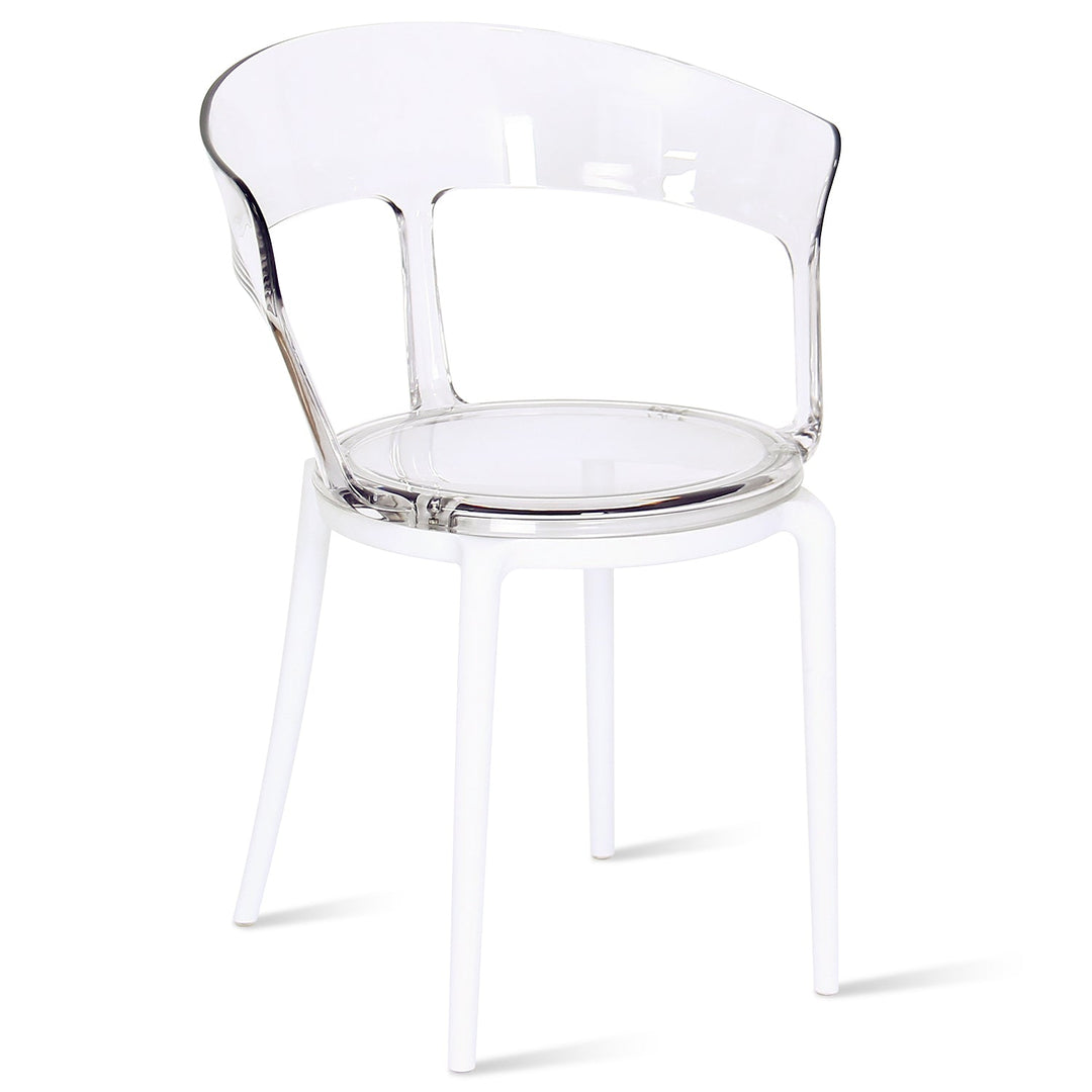 Scandinavian plastic dining chair renzo layered structure.