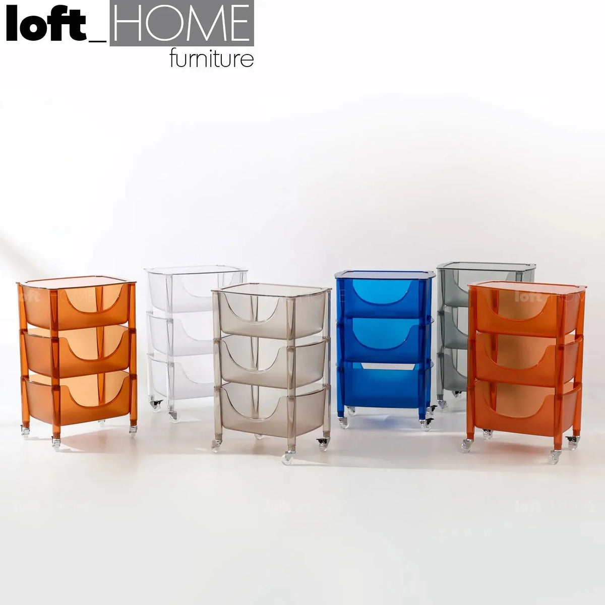 Bauhaus plastic drawer cabinet loja primary product view.