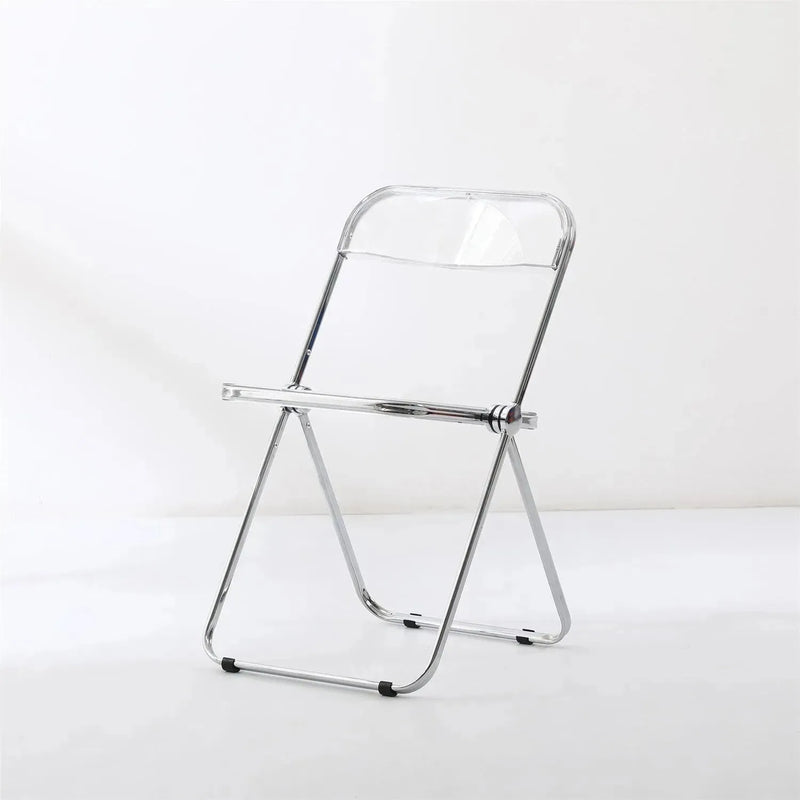 Bauhaus plastic foldable dining chair fikas in real life style.
