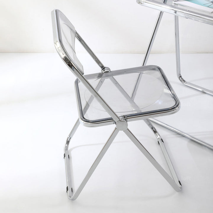 Scandinavian plastic foldable office chair fikas material variants.