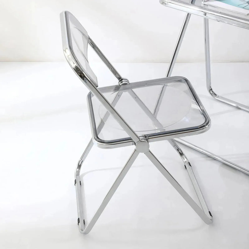 Bauhaus plastic foldable dining chair fikas material variants.