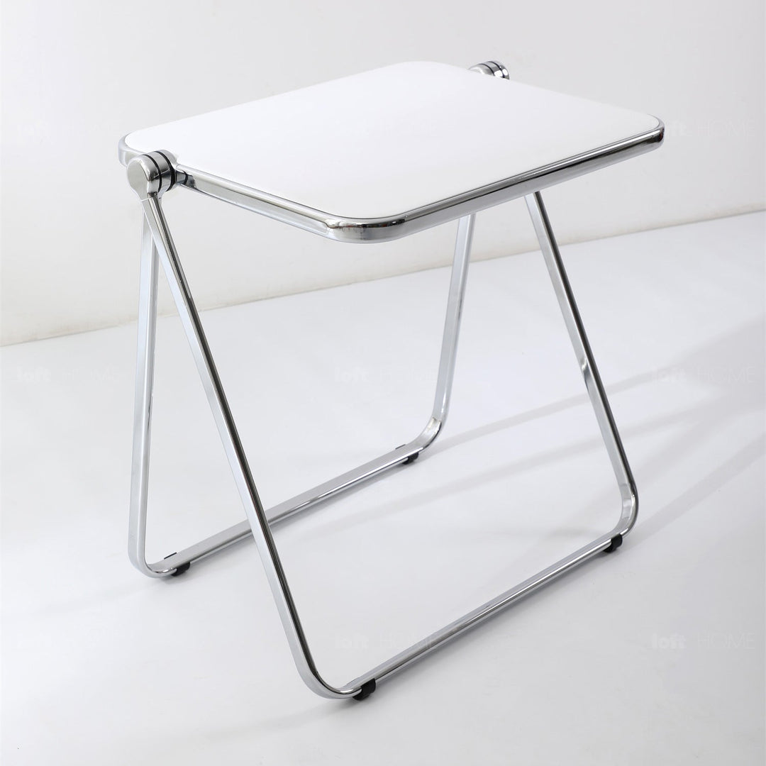 Scandinavian plastic foldable study table fikas in still life.