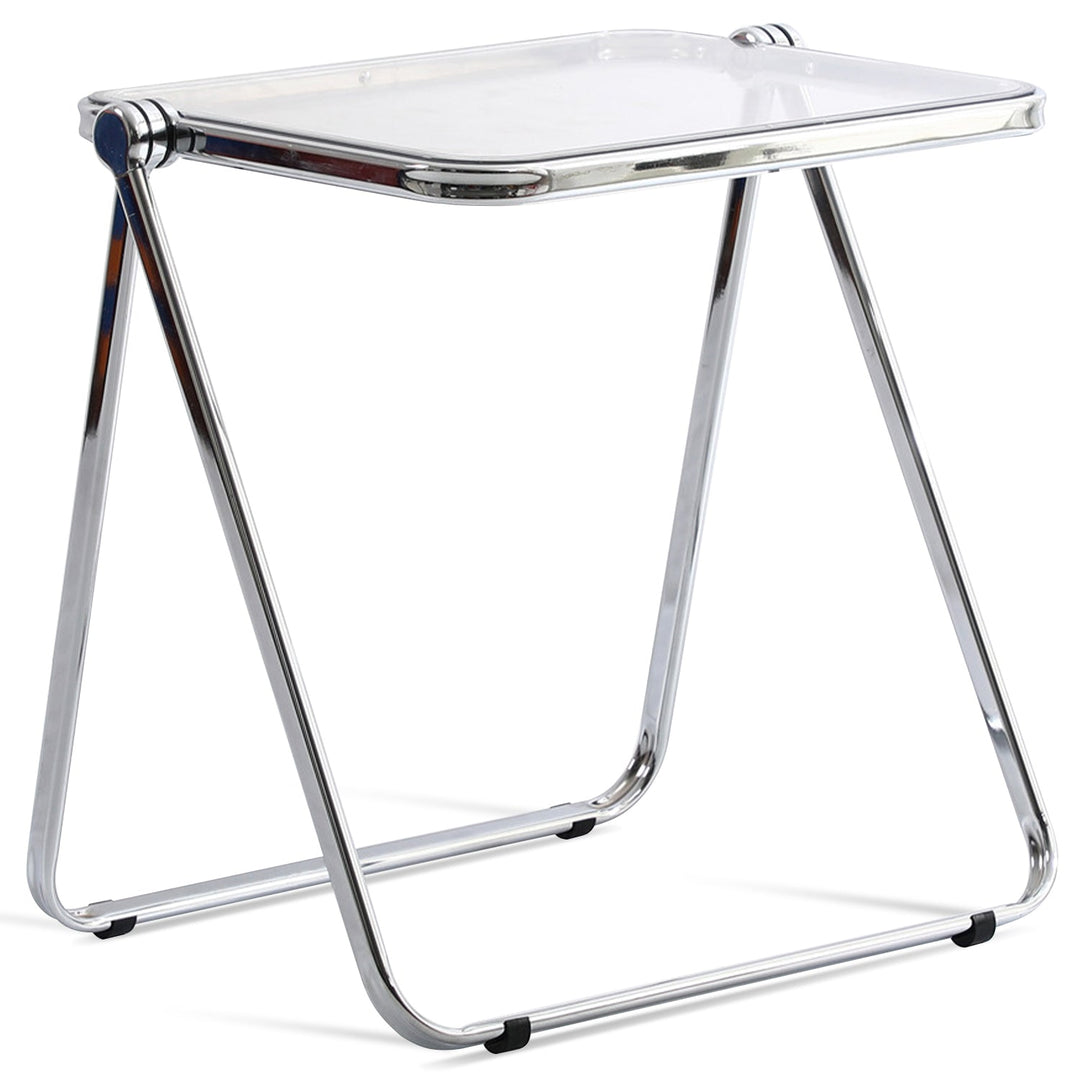Scandinavian plastic foldable study table fikas in white background.