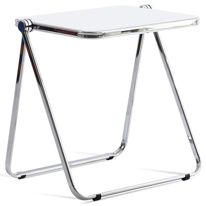 Scandinavian plastic foldable study table fikas in close up details.