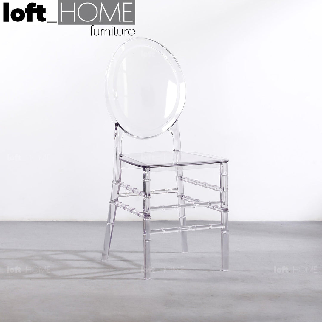 Scandinavian plastic ghost dining chair lia material variants.