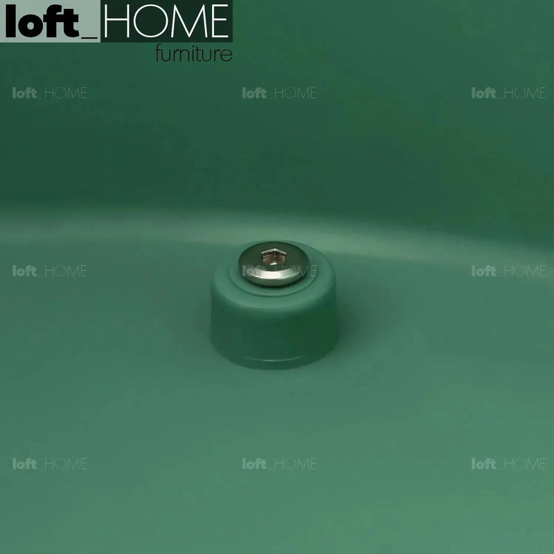 Bauhaus plastic side table noah in close up details.