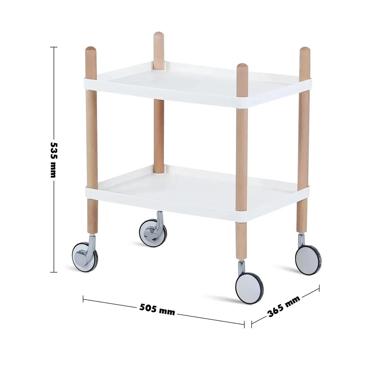 Modern plastic wheeled trolley side table danish 2 size charts.