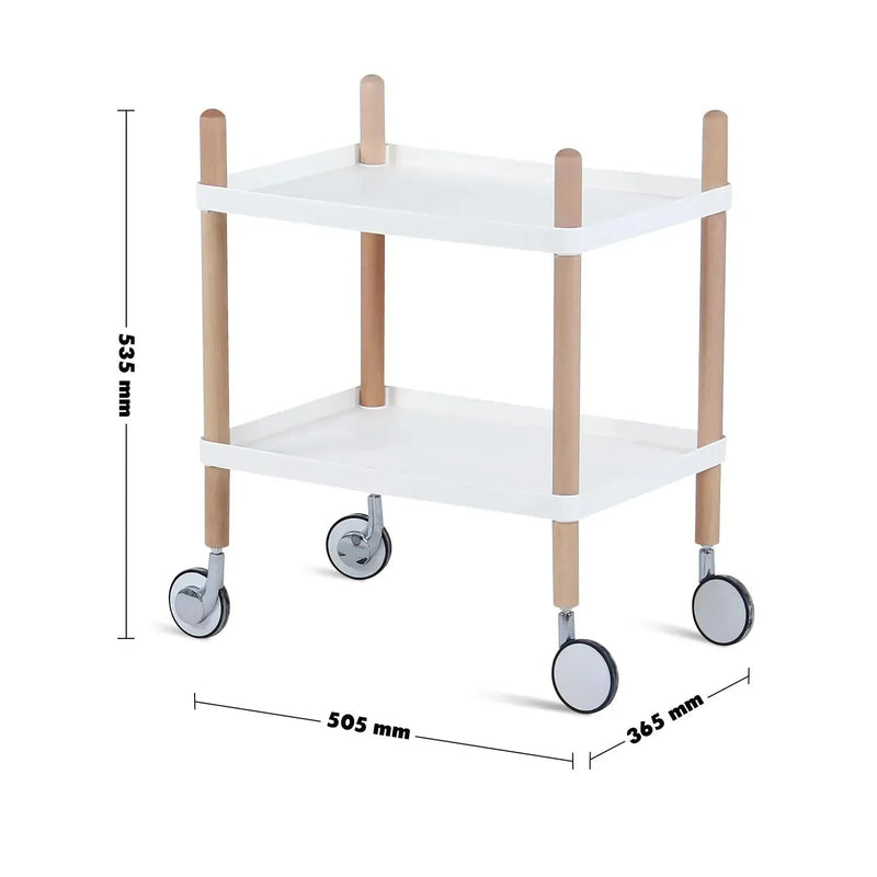 Modern plastic wheeled trolley side table danish 2 size charts.