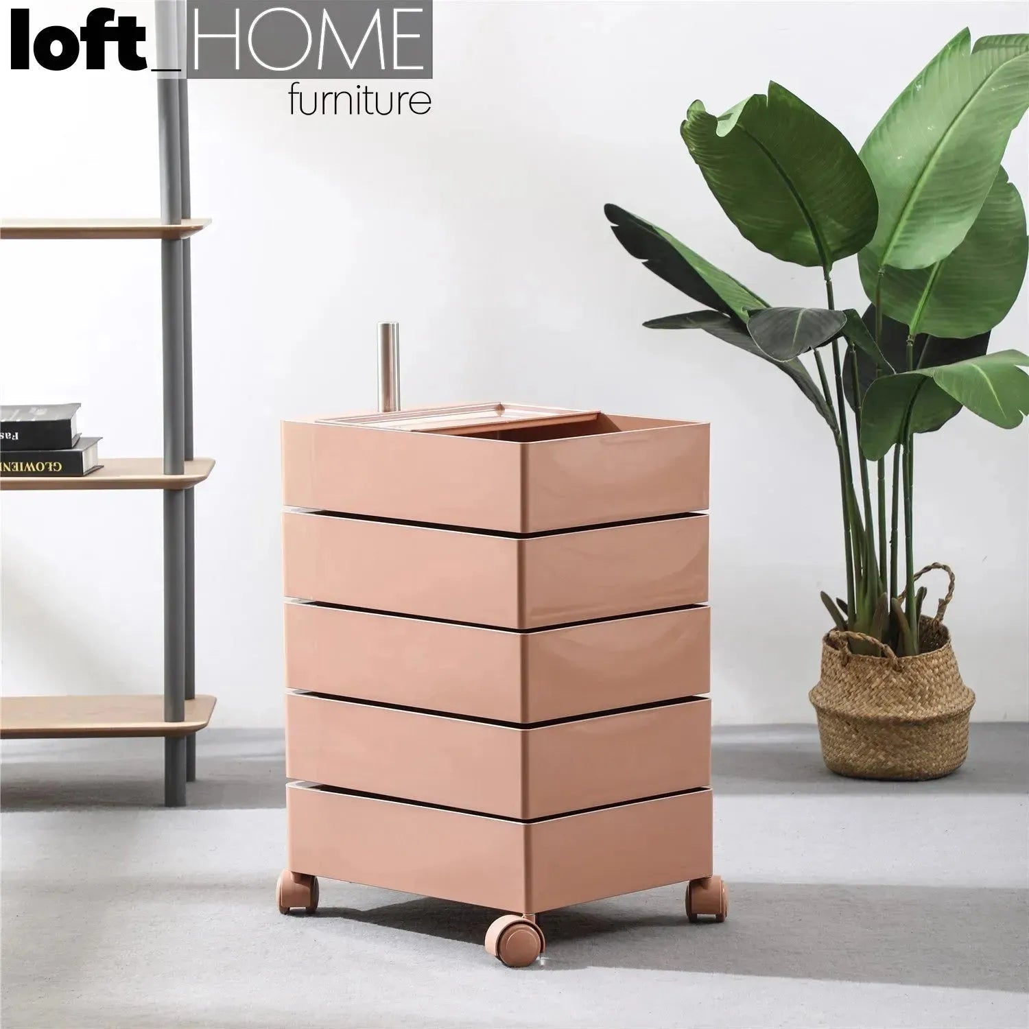Side Desk Rolly Bauhaus Plastic Wheeled Trolley Side Table ROLLY – LOFT HOME