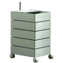 Contemporary Plastic Wheeled Trolley Side Table ROLLY