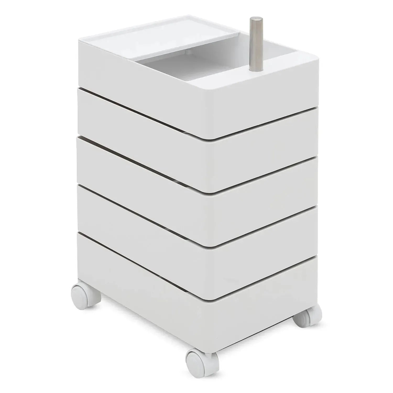 Side Desk Rolly Scandinavian Plastic Wheeled Trolley Side Table ROLLY – LOFT HOME